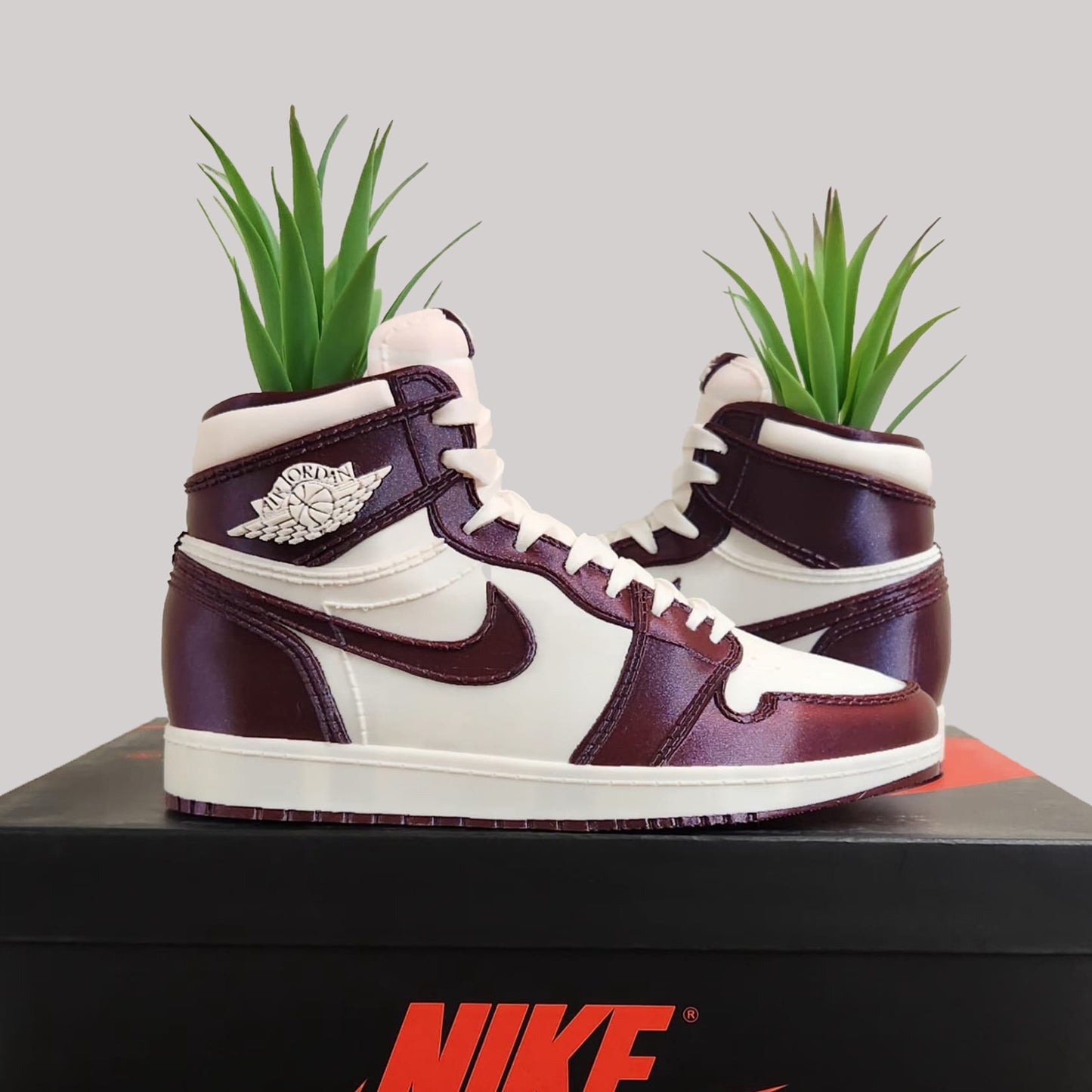 3D Printed Sneaker Planter Jordan 1 "Marsala"
