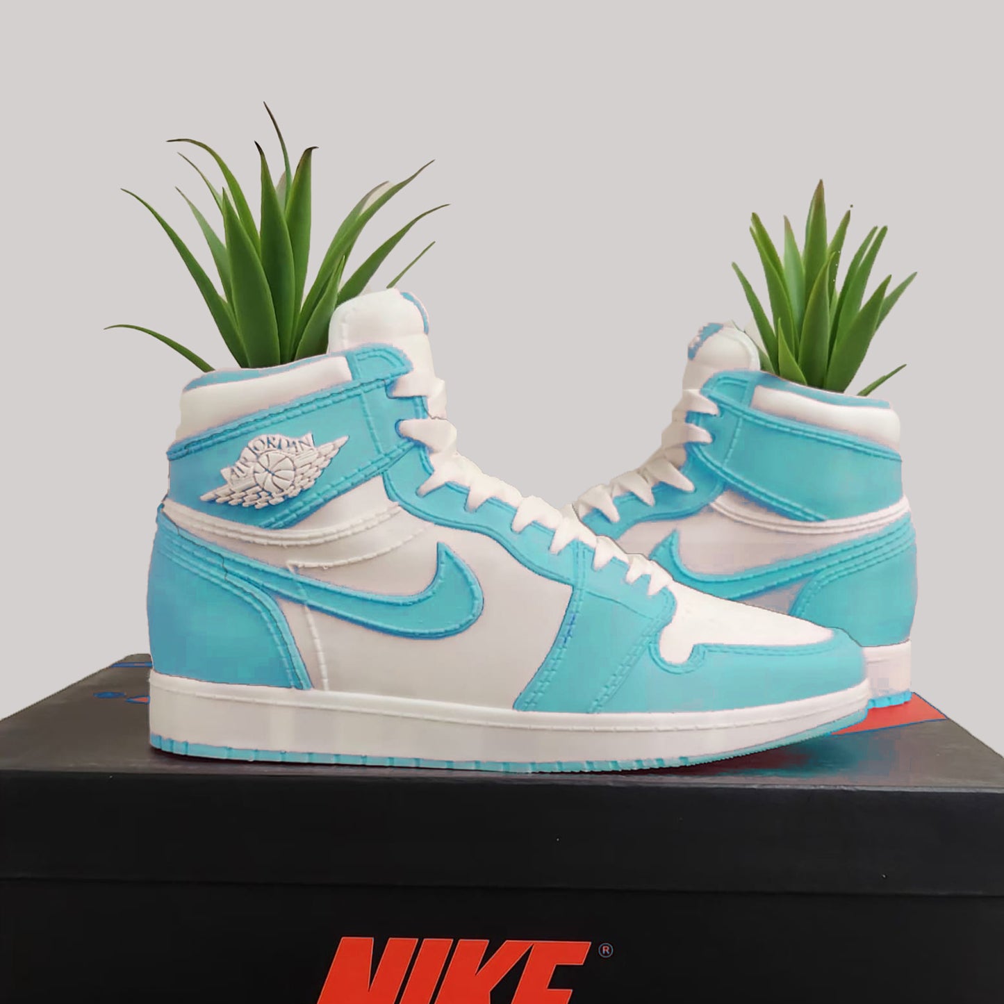 3D Printed Sneaker Planter Jordan 1 "UNC"